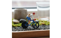 1:64 Scale Figures Micro Landscape Cyclist Figurine Hand-Painted