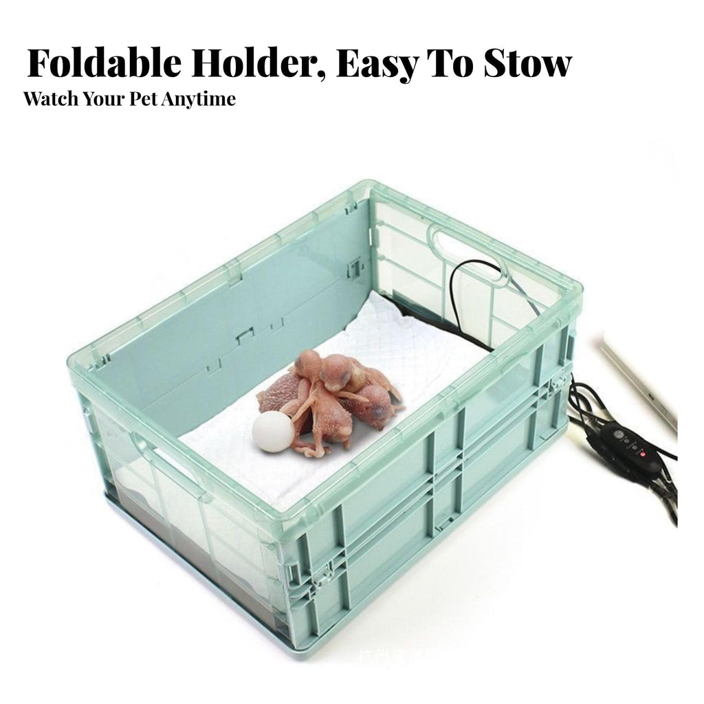 Heated Pet Brooder Constant Temperature Avian Brooder Box Pet Heating Box Space Saving Portable Creature Brooder for Home, Farm
