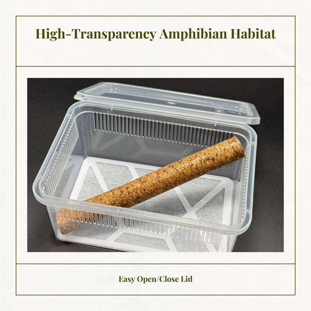 Ventilated gecko terrarium, easy access