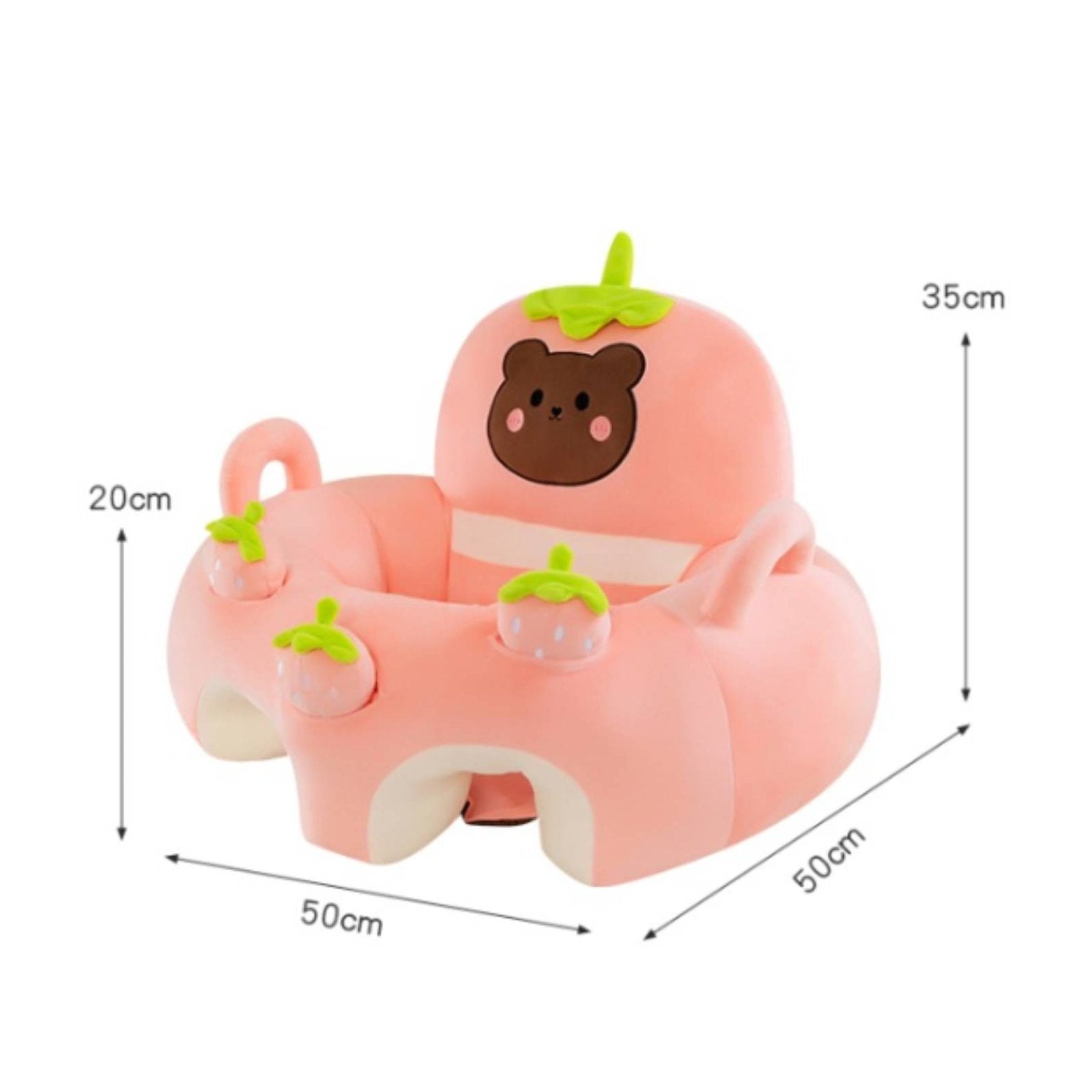 Soft Baby Sofa Sound-Making Sit Me up Sofa Spine Support for Babies
