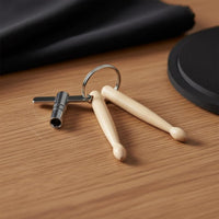 2 Pieces Drum Key Keychain Compact Music Accessory Universal Fit for Rehearsal