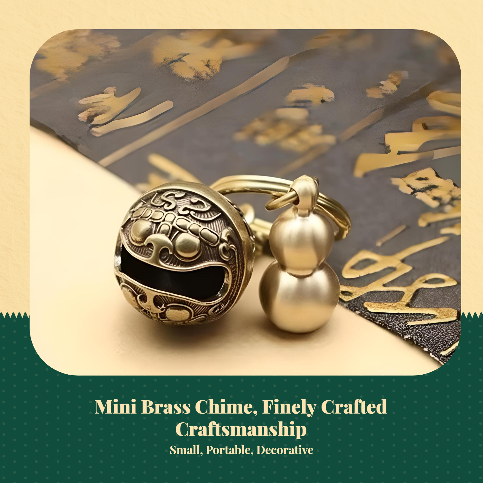 Copper Pet Bell, Leash & Collar Decoration, Anti-Loss, Metal