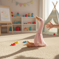Goose Plushie Birthday Gift Sitting Goose Doll Cute Design for Playroom, Nursery