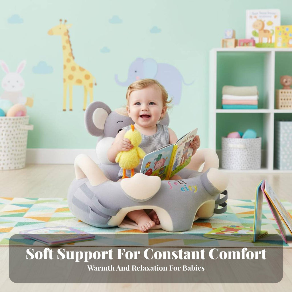 CreatureShaped Sitting Learning Aid Skin-Friendly Baby Floor Seat Non-Slip
