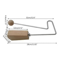 Wood and Metal Percussion Instrument Rectangular Wooden Tone Block Vibrating