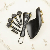 Tailpiece Chinrest Pegs Endpin Set Warm Tone Violin Accessory Kit Stable Tuning