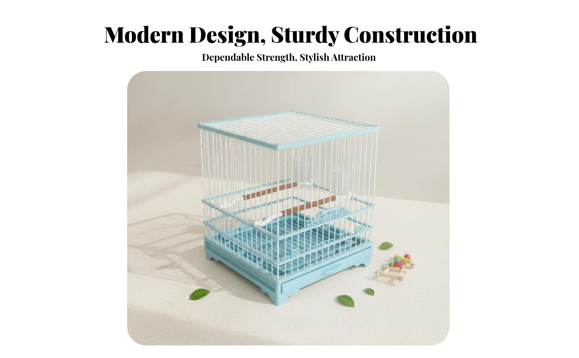 Square Finch housing Narrow Wire Spacing avian Housing reliable-latch for Indoors, Home