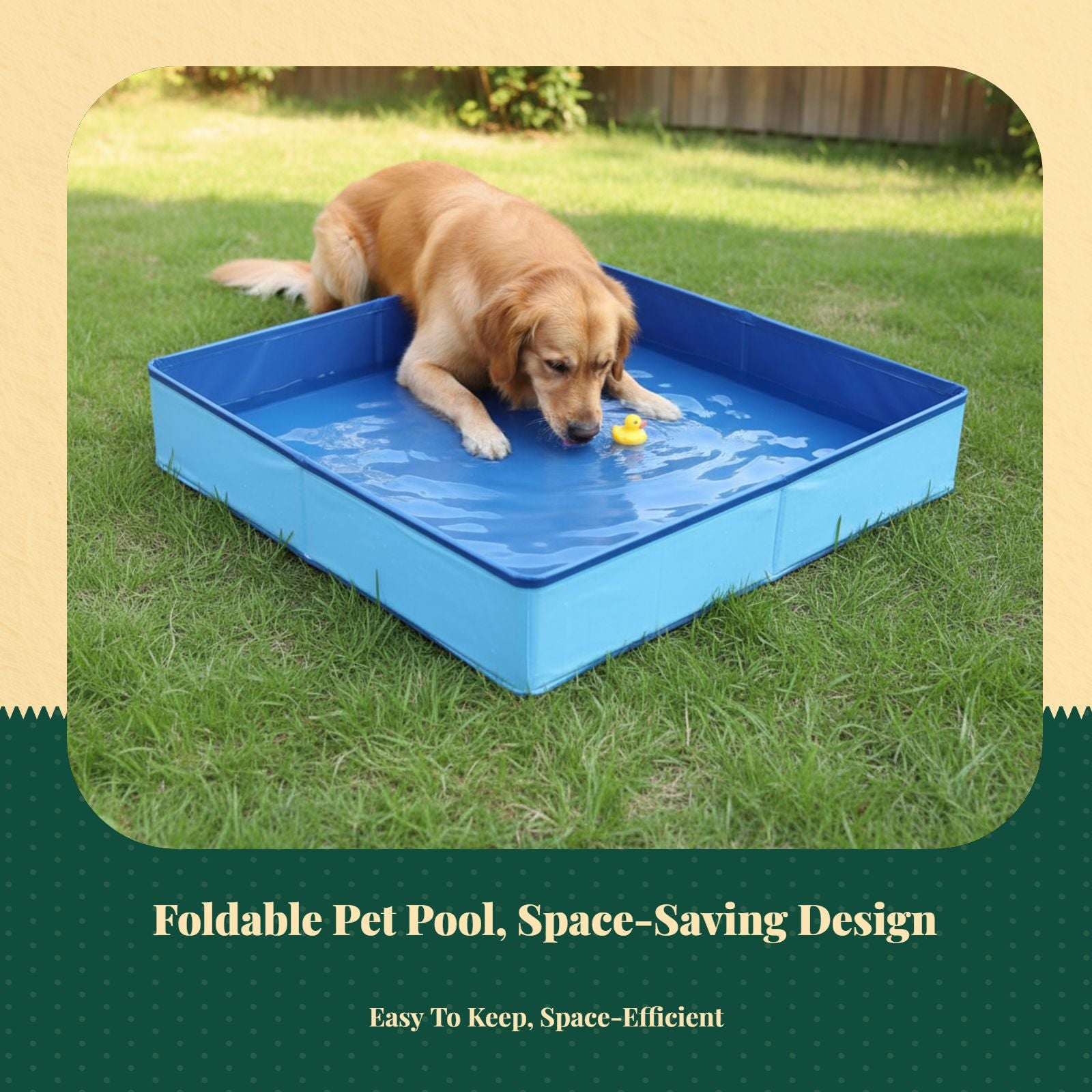 Leakproof foldable dog pool