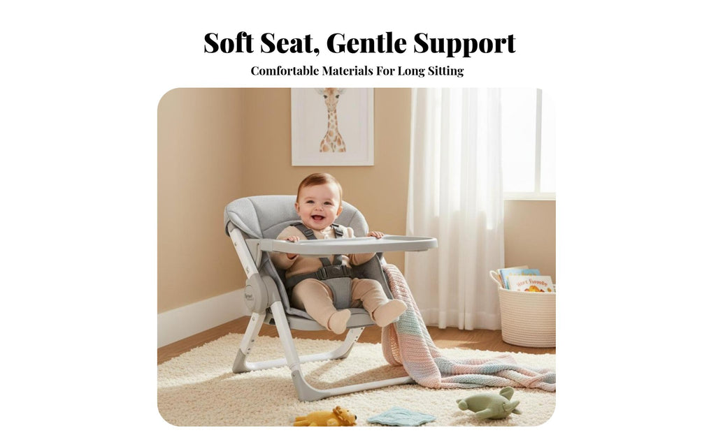 Portable Feeding Seat Safe and Stable Baby Booster Multi-Functional for Toddlers