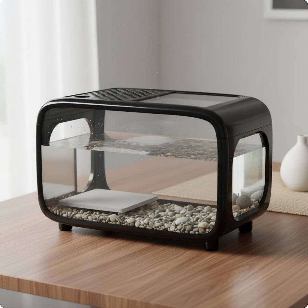 Natural Aquatic Landscape Aquarium Compact Size Small Aquarium Kit Easy to Clean