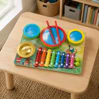 Kids Drum and Xylophone Set Early Education Kids Xylophone Toy Multifunctional