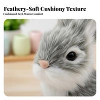Lifelike Easter Bunny Cute Design Faux Rabbit Model Photo Prop for Desktop