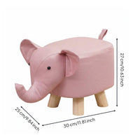 Cartoon Elephant Stool Multipurpose Cartoon Elephant Footstool Anti-Slip Feet