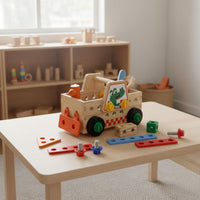DIY Assembly Tool Wagon Develops Fine Movement Skills Take-Apart Toy Truck