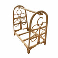 Arched Rattan Clothes Rail Freestanding Garment Stand Hand-Woven Bohemian Decor for Parents, Nursery, Guesthouse, Retail shop