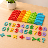 Math Learning Toy Logical Thinking Counting Sticks Set Color Recognition