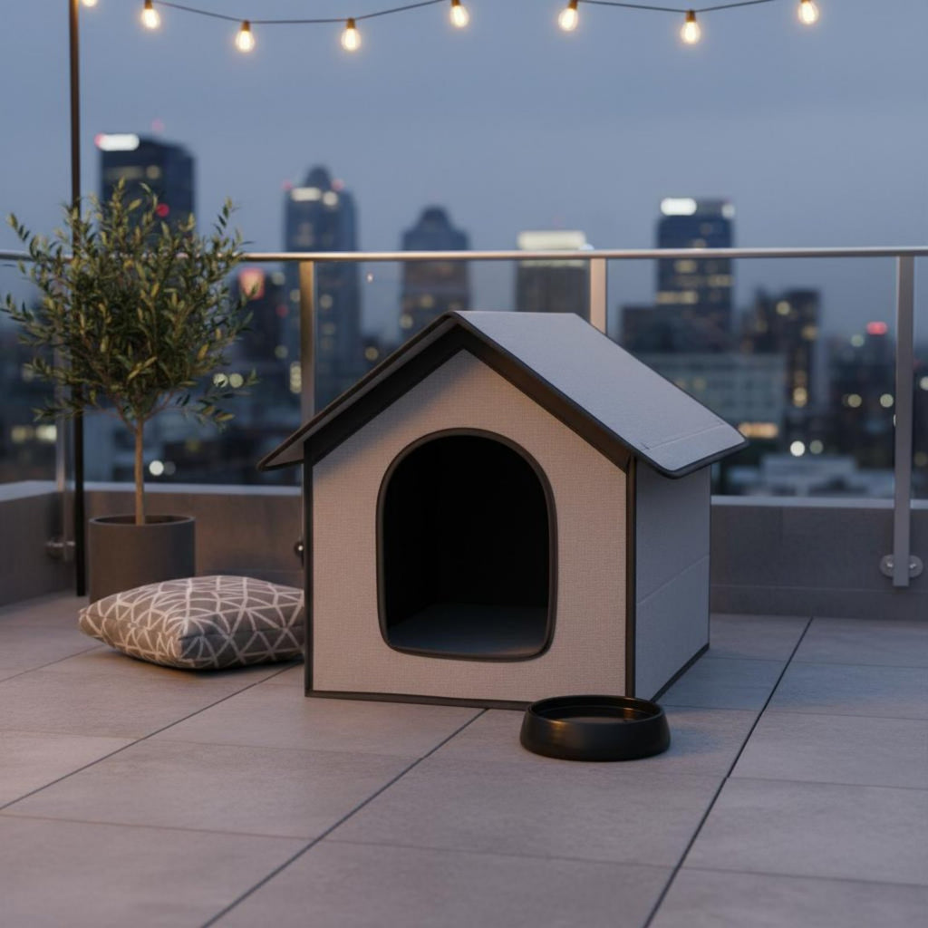 Waterproof Pet Shelter Rainproof Outdoor Pet House Fixed for Cats, Dogs