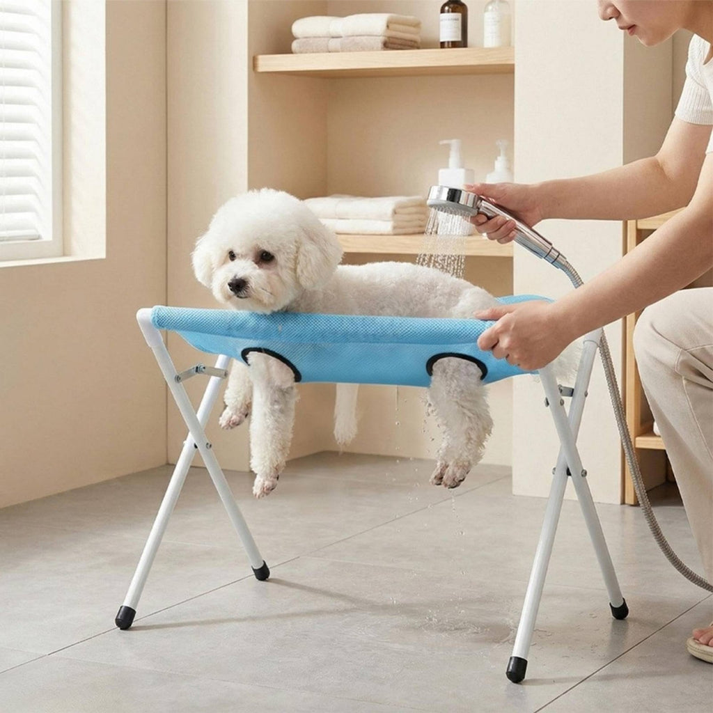 Pet Grooming Sling Anti Scratch Feline Bathing Sling Portable Foldable