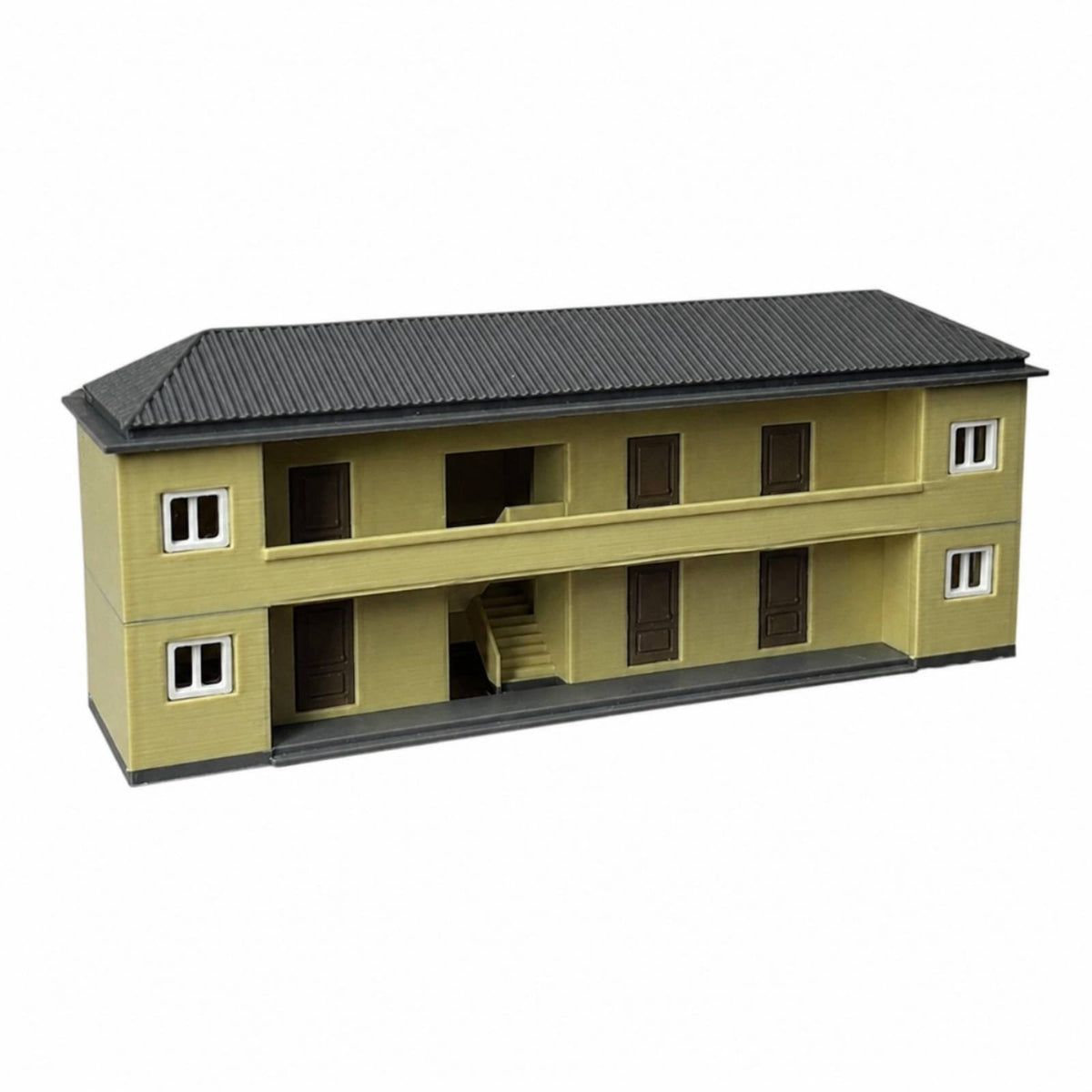 Model Railway Building Detailed Miniature Station Structure Display for Modelers