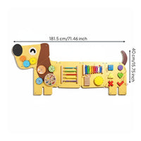 3 Pieces Wall Mounted Interactive Board Early Learning for Kindergarten