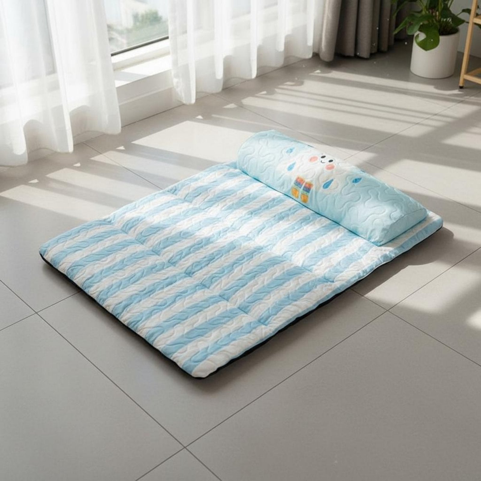 Ice Silk Cooling Pad Breathable Summer Pet Bed Washable for Hot Weather
