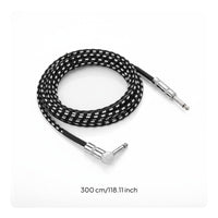 Right Angle Guitar Cable Deoxidized-Unrestricted-Unrestricted Copper Straight To