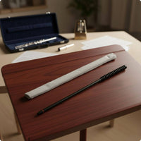Flute Cleaning Rod Double-Sided Absorbent Cover Flute Cleaning Lightweight Music Accessory for Practice Room