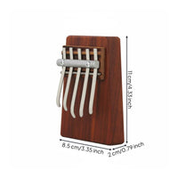 5-Note Thumb Piano Educational Mellow Sound Wood Thumb Piano for Beginners, Learning, Travel