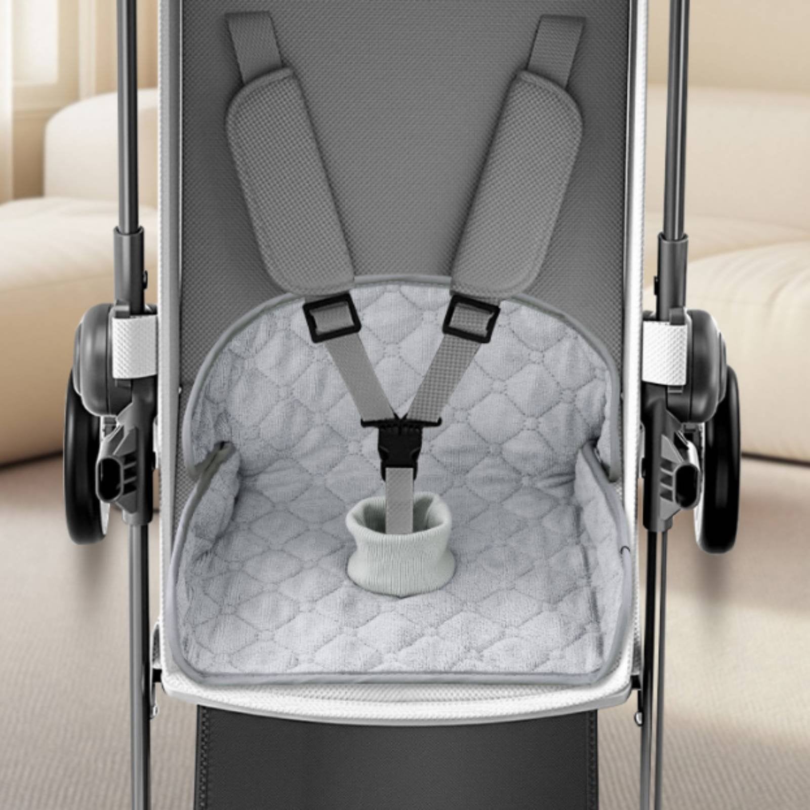 Stroller Seat Cushion Machine Washable High Chair Seat Pad Easy to Clean