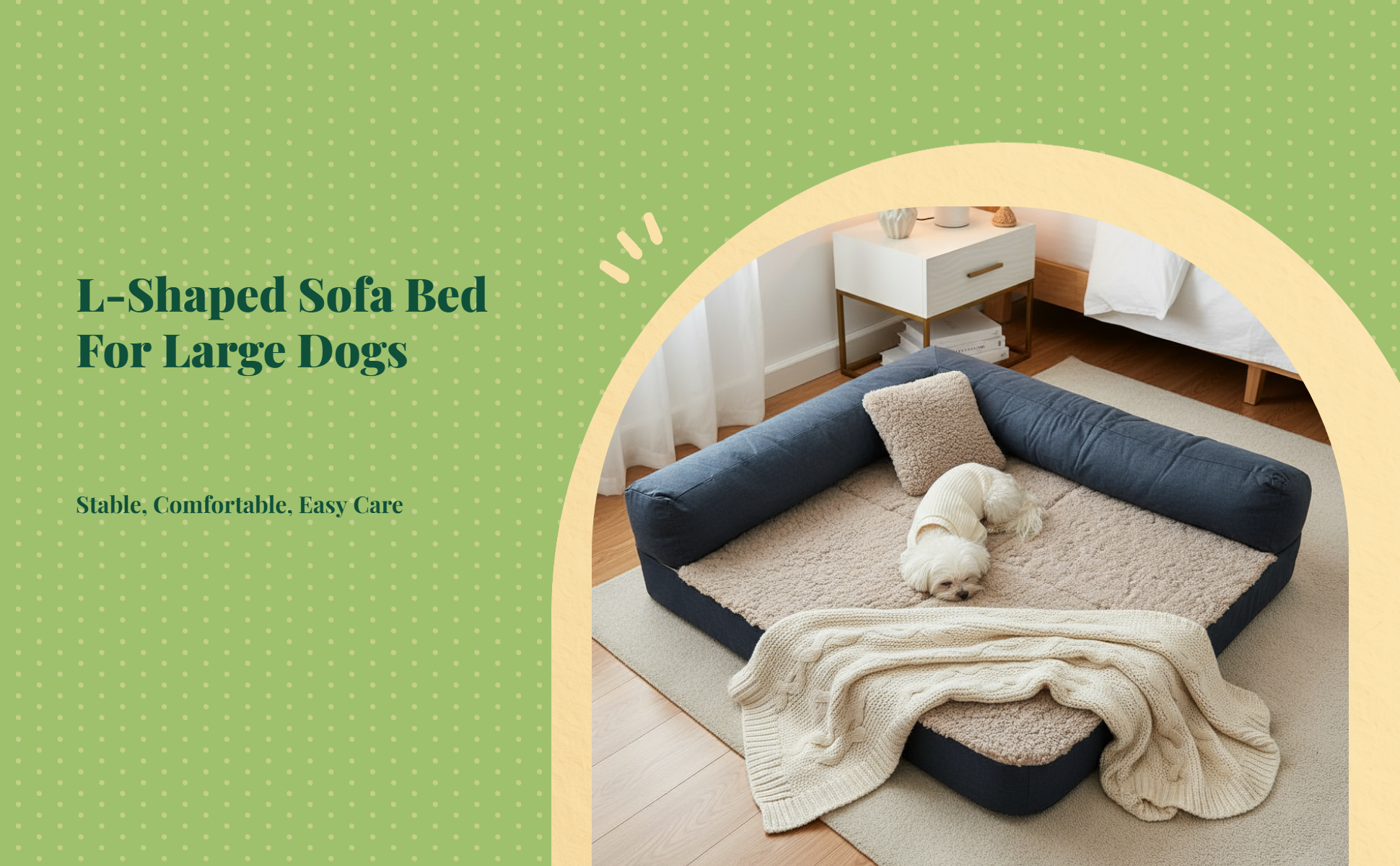 Orthopedic foam dog bed, waterproof