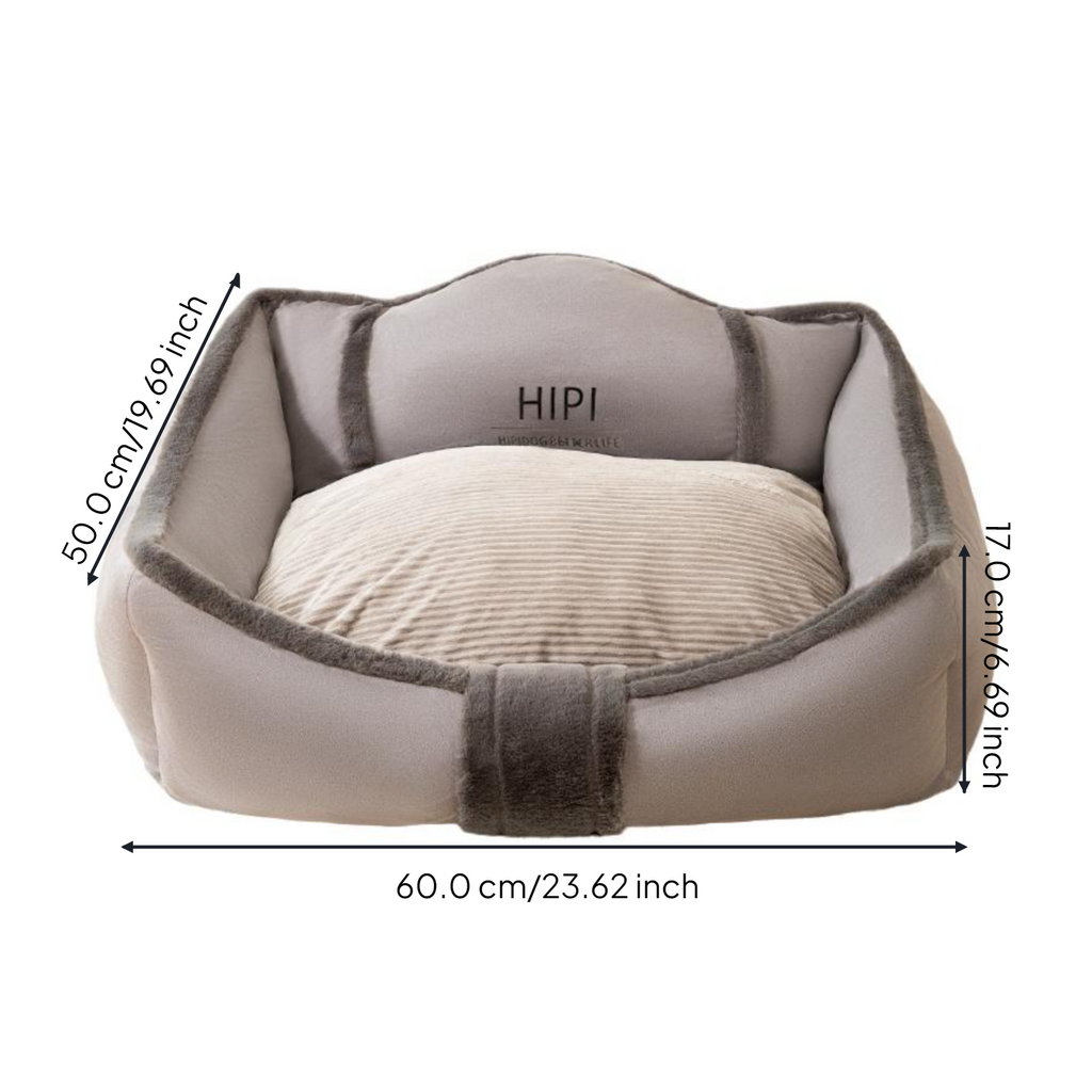 Orthopedic dog bed, washable cover.
