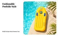 Inflatable Surfboard Double Air Chamber Wave-Riding Buoyant Board Transparent