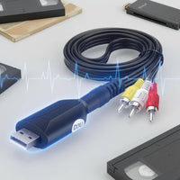 USB 2.0 Video Digitizing Adapter Composite AV Input Analog Video Digitizing Adapter Plug and Play VHS to USB Converter