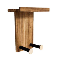 Guitar Wall Hanger Shelf Rustic Design Wooden Instrument Holder for Musicians