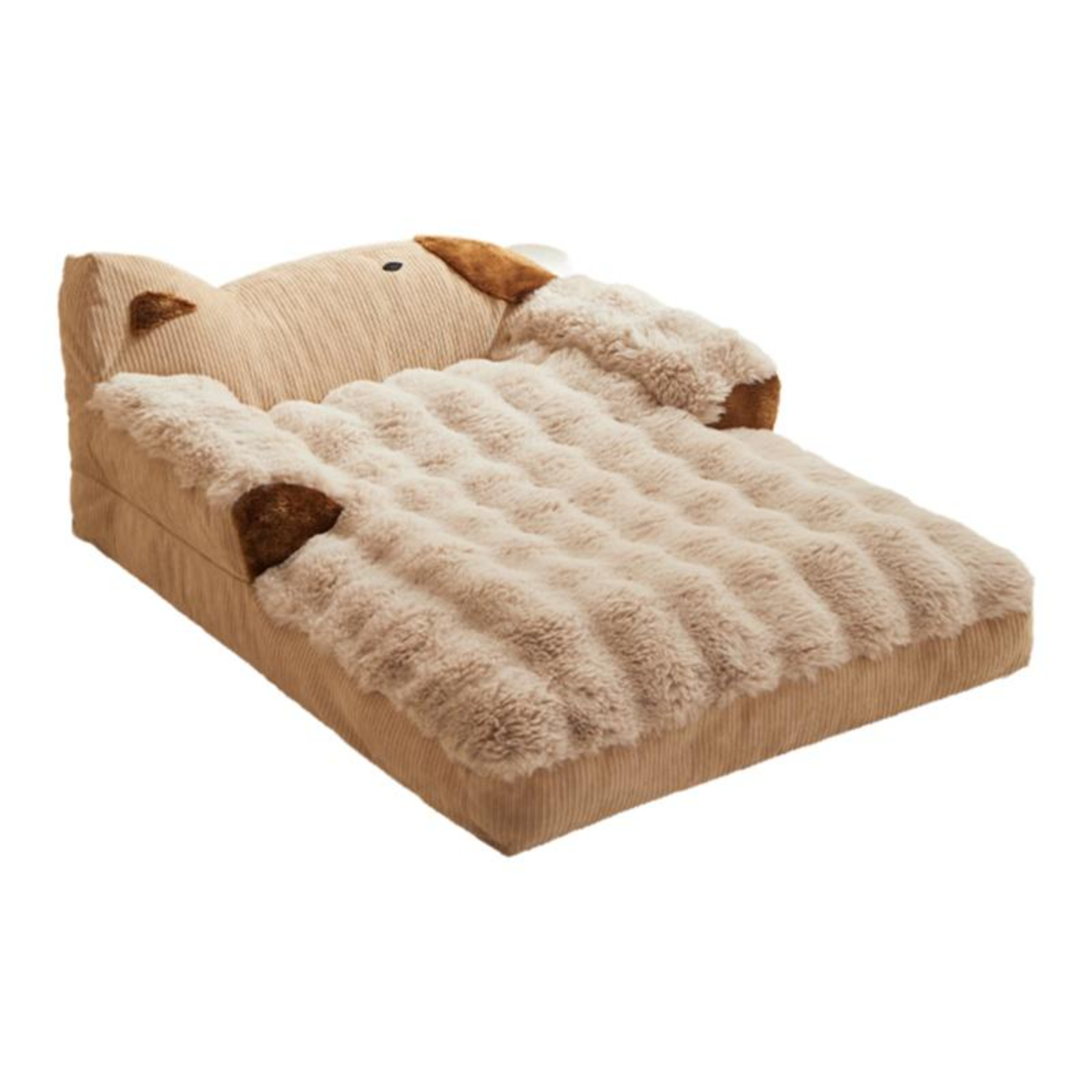 Dog Bed, Removable Cover, Calming Pet Sofa, Non-Slip, Warm