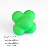 Hex Reaction Ball Unpredictable Rebound Hand-Eye Coordination Coach for Children