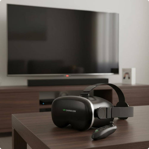 3D Movie Headset Adjustable VR Headset Anti-Blue Light for Gamers