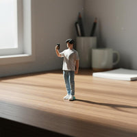 1:64 Scale Figure Realistic Detail 1:64 Scale Figurine Detailed Scene Diorama Person Figurine for Collectors, Hobbyists