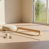 Wooden Balance Beam Simple Modeling Kids Gymnastics Training Beam for Home Gym
