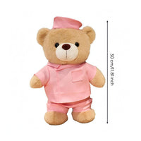 Medical Teddy Bear Soft Stuffed Creature Light Brown