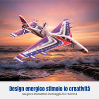 USB rechargeable foam airplane toy for kids, random design.