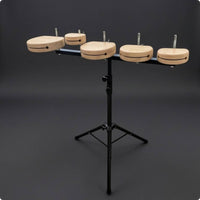 Five Tone Instrument Wood Wooden Percussion Set Extendable Standing Percussion Instrument