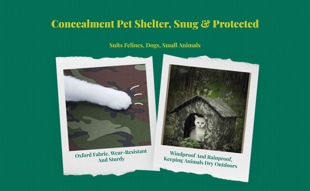 Insulated Outdoor Cat House, Waterproof Pet Shelter