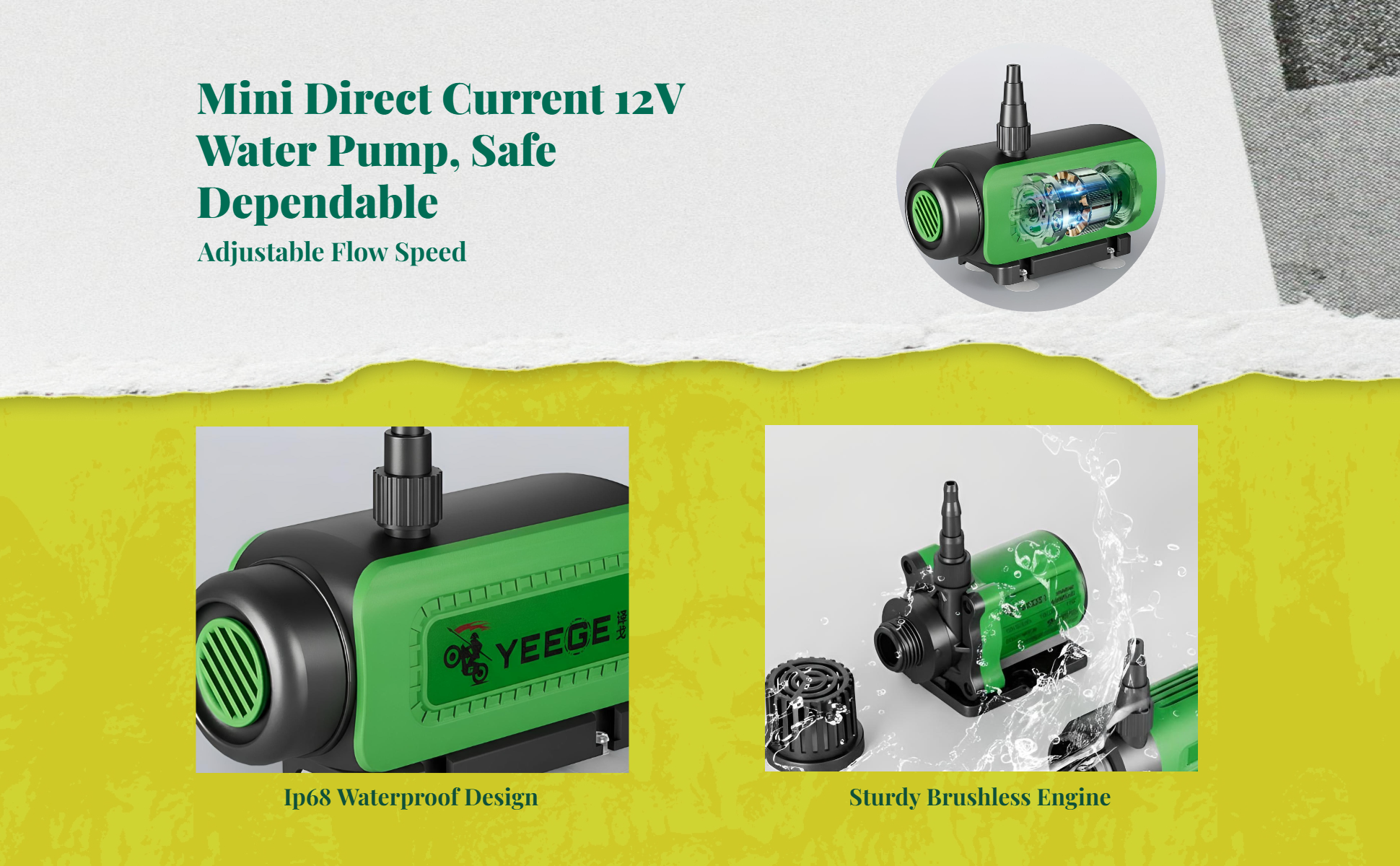 12V mini pump for aquariums