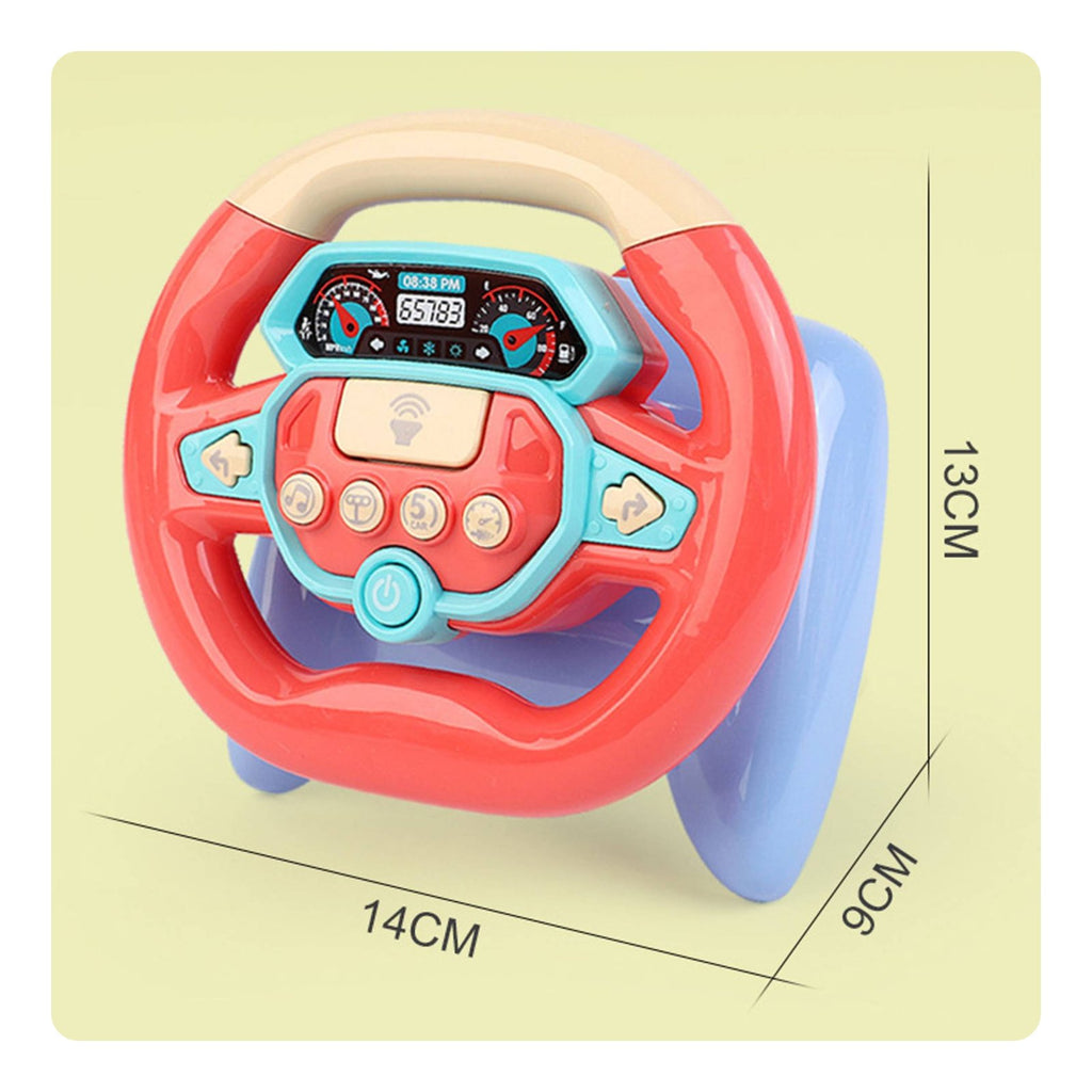 Toddler Steering Wheel Toy Safe Rounded Edges Simulation Steering Wheel