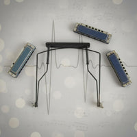 Hands-Liberated Harmonica Holder Sturdy Metal Frame Adjustable Harmonica Neck