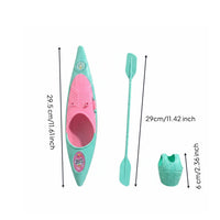 Doll Kayak Set Playhouse Accessory Doll Life Jacket and Boat for Beach, Kids