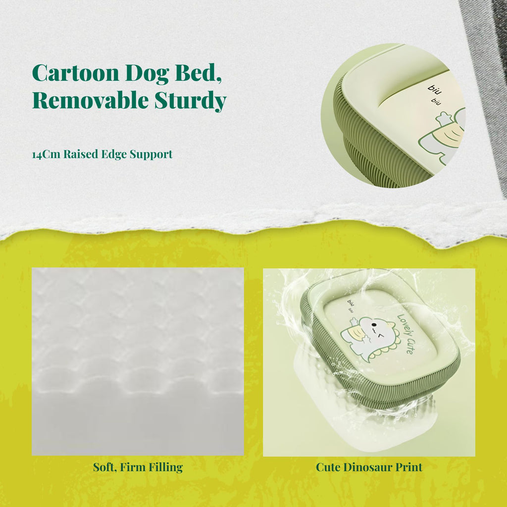 Dog Bed, cleanable Removable Cover, sturdy Abrasion-Resistant comfortable Pet Den for Small Breeds, Suitable for All Seasons