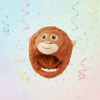 Monkey Head Hat PP Cotton Filled Funny Creature Costume Hat for Party