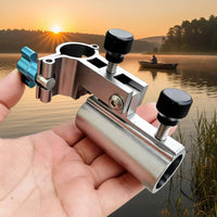 Fishing Chair Mount Aluminum Alloy Rod Holder Bracket Anti-Loss Screws Universal for Anglers